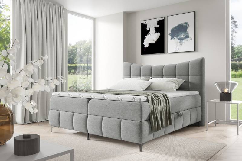 yourhouse24 Boxspringbett Nova (Bonell-Matratze und Topperr), mit zwei Bettkästen von yourhouse24