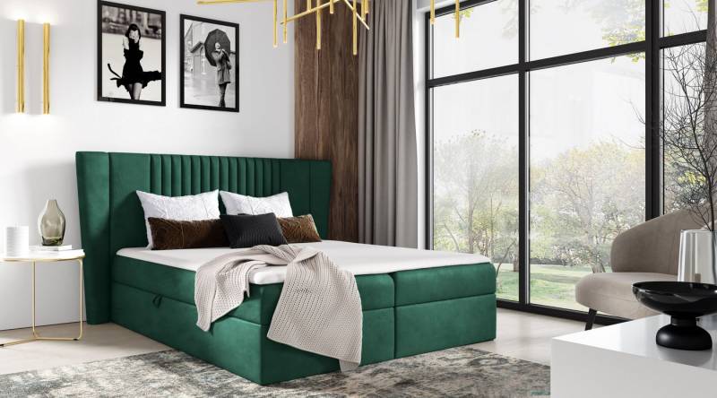 yourhouse24 Boxspringbett SPARK (Bonell-Matratze und Topperr), mit zwei Bettkästen von yourhouse24