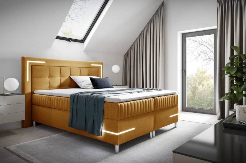 yourhouse24 Boxspringbett Tango 2 mit 2 Bettkästen, Doppelbett mit Bonell-Matratze + Topper yourhouse24 Boxspringbett Tango 2 mit 2 Bettkästen, Doppelbett mit Bonell-Matratze + Topper von yourhouse24