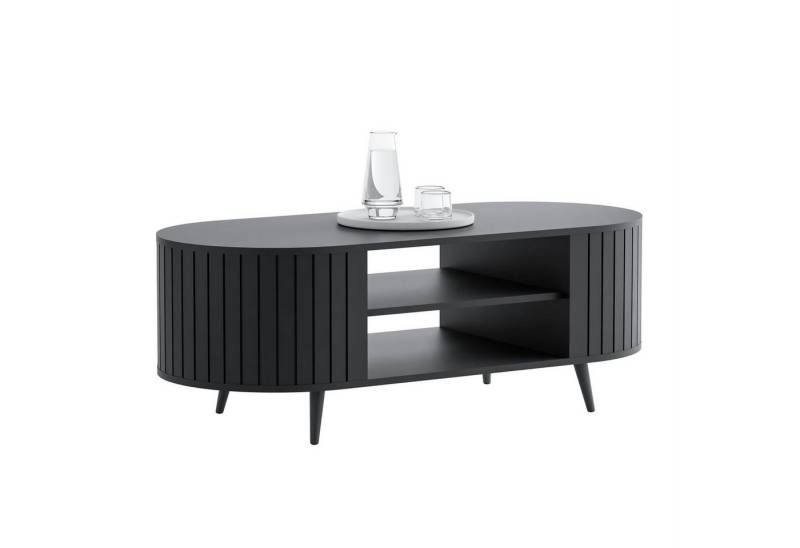 yourhouse24 Couchtisch ELODIE oval, Geriffelt, Ablagefläche, Schwarz/Kaschmir yourhouse24 Couchtisch ELODIE oval, Geriffelt, Ablagefläche, Schwarz/Kaschmir von yourhouse24
