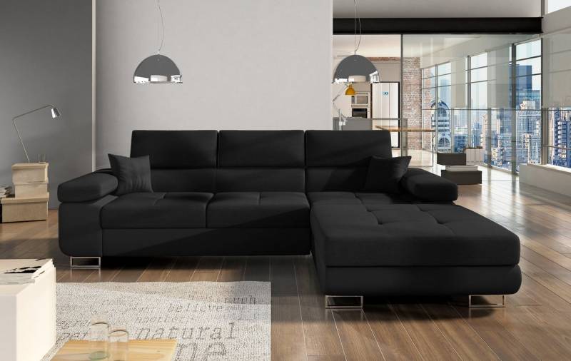 yourhouse24 Ecksofa Armando L-form Schlafsofa Wohnlandschaft Links Rechts Couch Bettkasten von yourhouse24