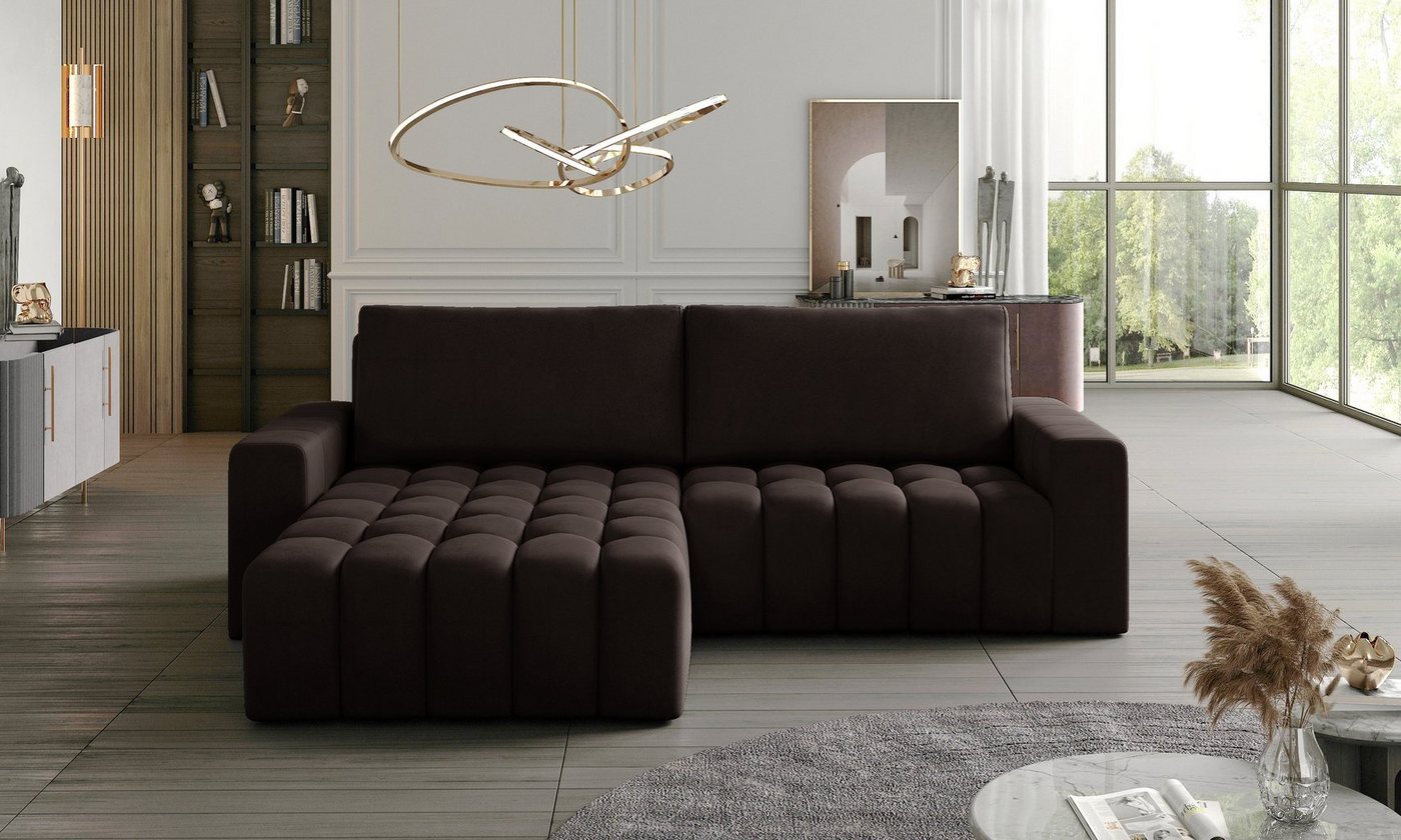 yourhouse24 Ecksofa Bonett mit Schlaffunktion und Bettkasten von yourhouse24