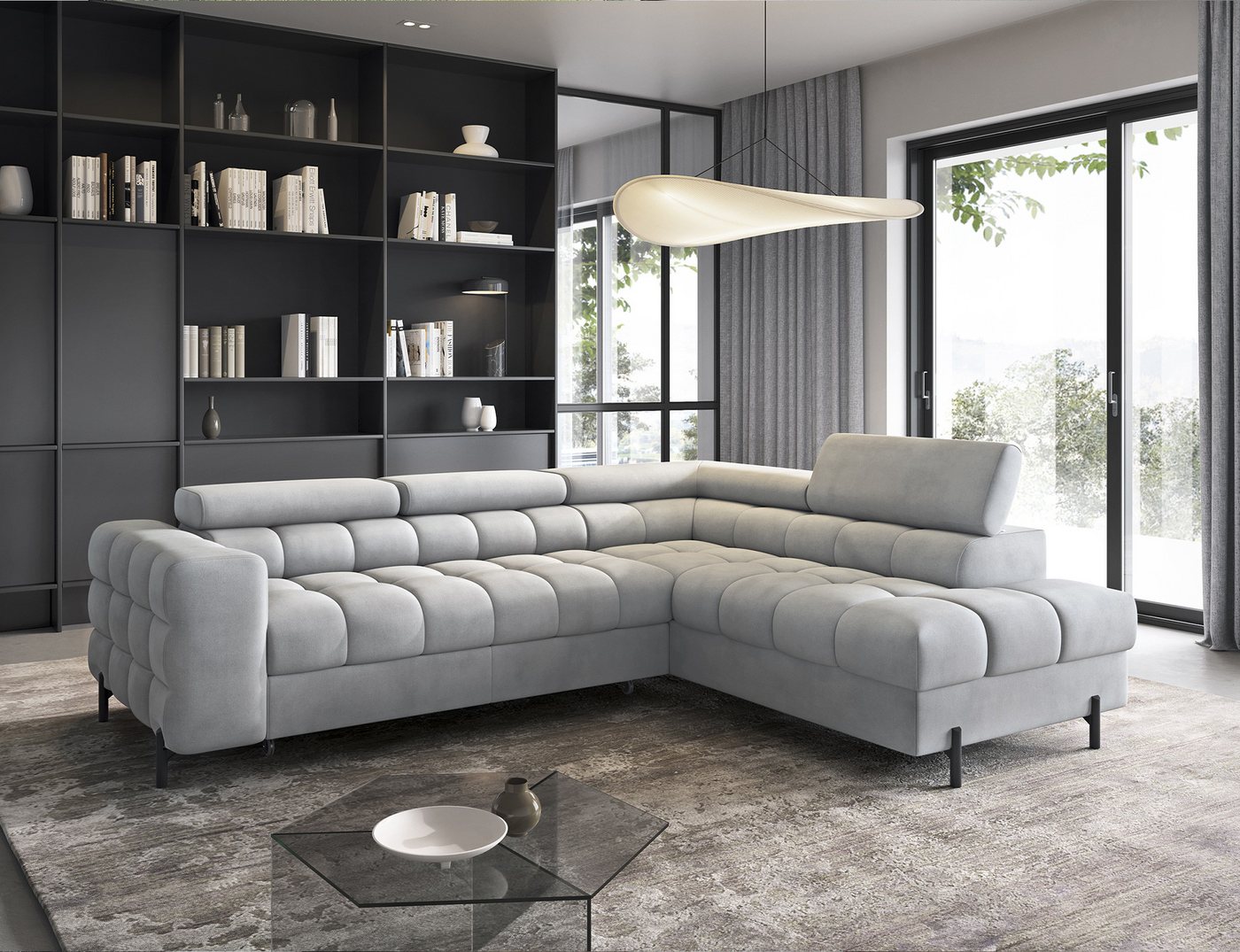 yourhouse24 Ecksofa L-Form FERUCCE Ecksofa mit Schlaffunktion, mit Relaxfunktion von yourhouse24