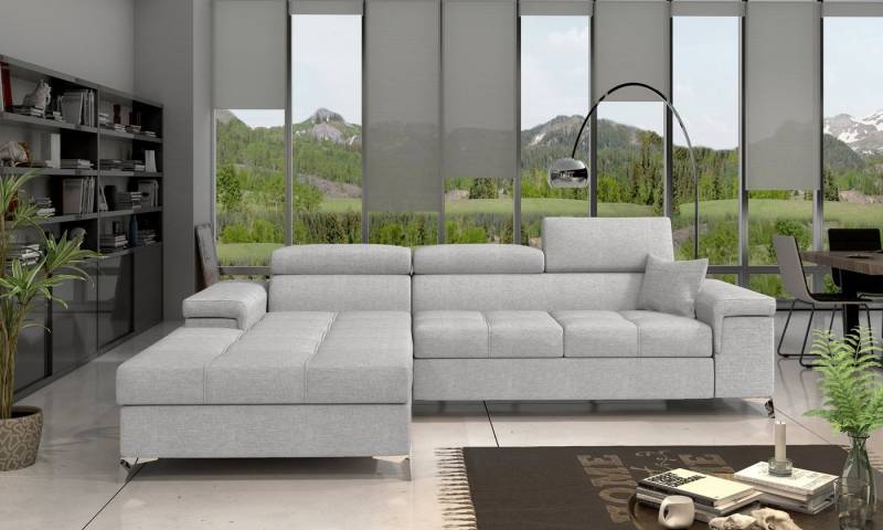 yourhouse24 Ecksofa Ricardo L-form Schlafsofa Wohnlandschaft Links Rechts Bettkasten von yourhouse24