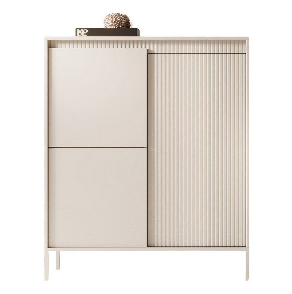 yourhouse24 Highboard SENSO Moderne Kommode mit Lamellen, Push to open Funktion yourhouse24 Highboard SENSO Moderne Kommode mit Lamellen, Push to open Funktion von yourhouse24