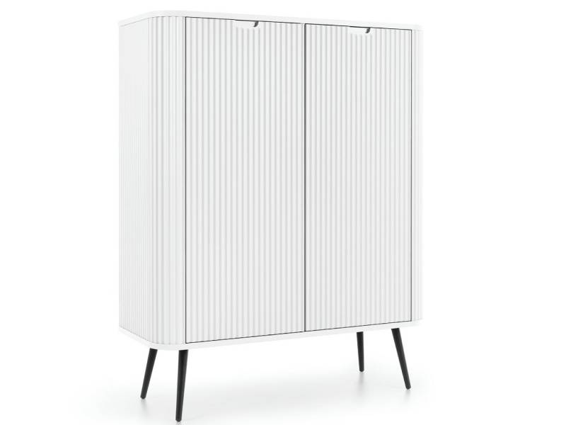 yourhouse24 Highboard Zova K-103 zweitürige Kommode, kanneliert, abgerundet von yourhouse24