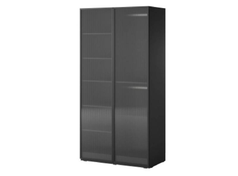 yourhouse24 Kleiderschrank Kleiderschrank Garderobe Riffelglas SANDBOX FLUTES 100 cm Schwarz yourhouse24 Kleiderschrank Kleiderschrank Garderobe Riffelglas SANDBOX FLUTES 100 cm Schwarz von yourhouse24
