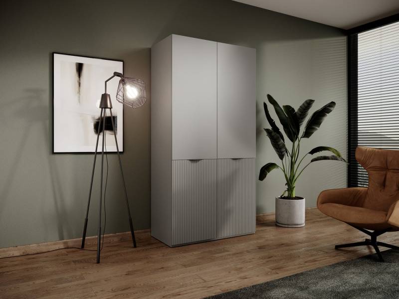 yourhouse24 Kleiderschrank Kleiderschrank Garderobe SANDBOX NOVA 100 cm Grau yourhouse24 Kleiderschrank Kleiderschrank Garderobe SANDBOX NOVA 100 cm Grau von yourhouse24