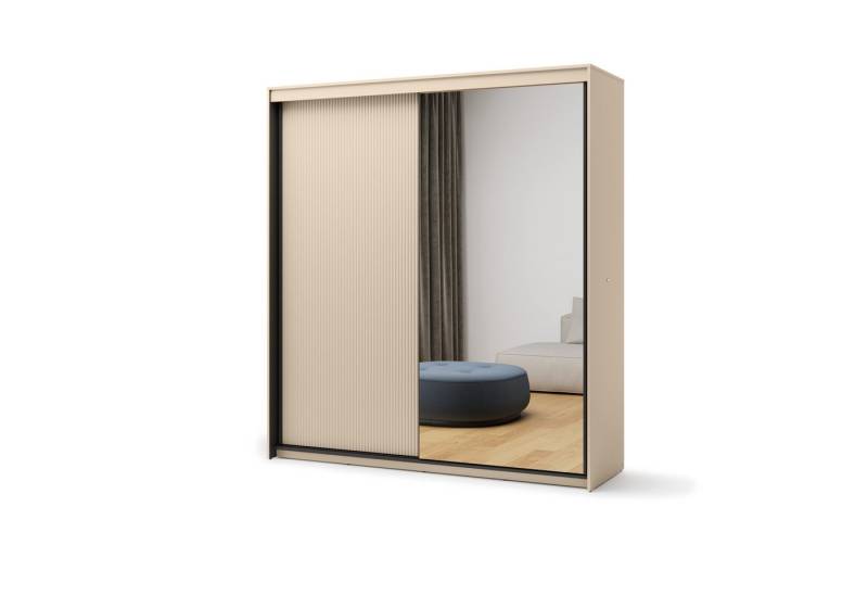 yourhouse24 Kleiderschrank TREND TS-01 Schiebeschrank 2d mit Beleuchtung - sandbeige yourhouse24 Kleiderschrank TREND TS-01 Schiebeschrank 2d mit Beleuchtung - sandbeige von yourhouse24