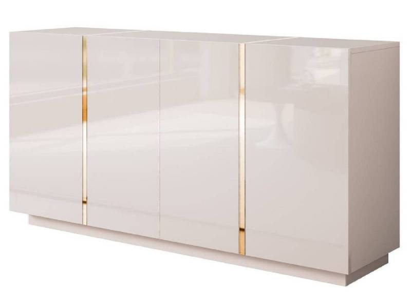 yourhouse24 Kommode 4D ONYX Kaschmir Sideboard Goldene Beine von yourhouse24