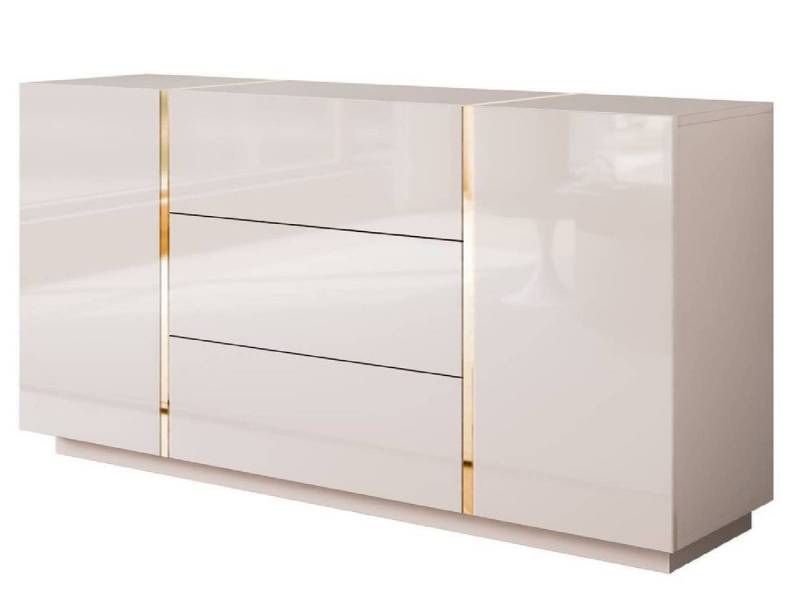 yourhouse24 Kommode ONYX Kaschmir goldenen Beinen Sideboard Push-Open / Goldgriffe 158 cm yourhouse24 Kommode ONYX Kaschmir goldenen Beinen Sideboard Push-Open / Goldgriffe 158 cm von yourhouse24