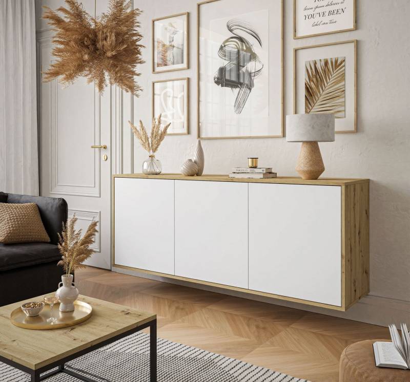 yourhouse24 Kommode Sanayi Hängende Sideboard Push-Open 154 cm von yourhouse24