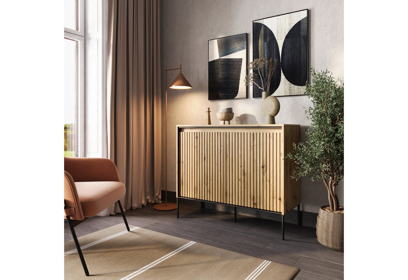 yourhouse24 Kommode TREND TR-02 mit dekorative Fräsungen und Soft-Close-Funktion von yourhouse24