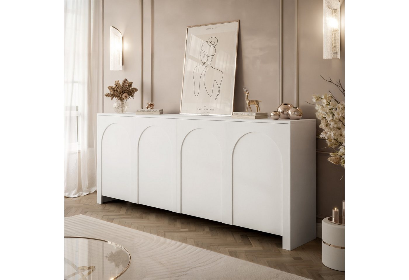 yourhouse24 Kommode mit 4 Türen ADRIANA von yourhouse24