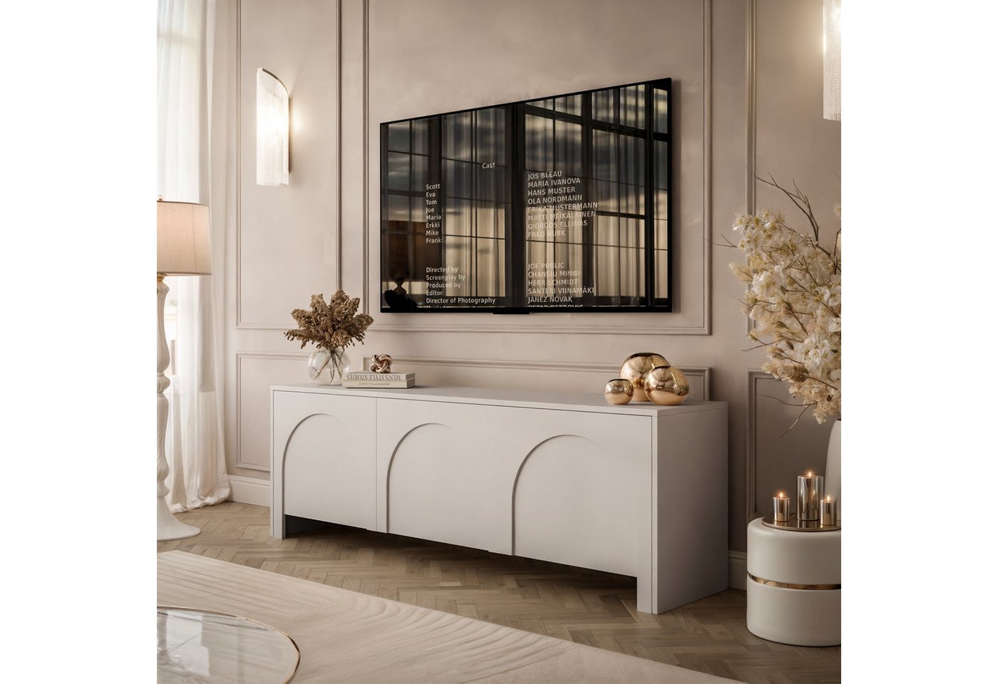 yourhouse24 Lowboard TV, RTV-Schrank mit 3 Türen ADRIANA yourhouse24 Lowboard TV, RTV-Schrank mit 3 Türen ADRIANA von yourhouse24