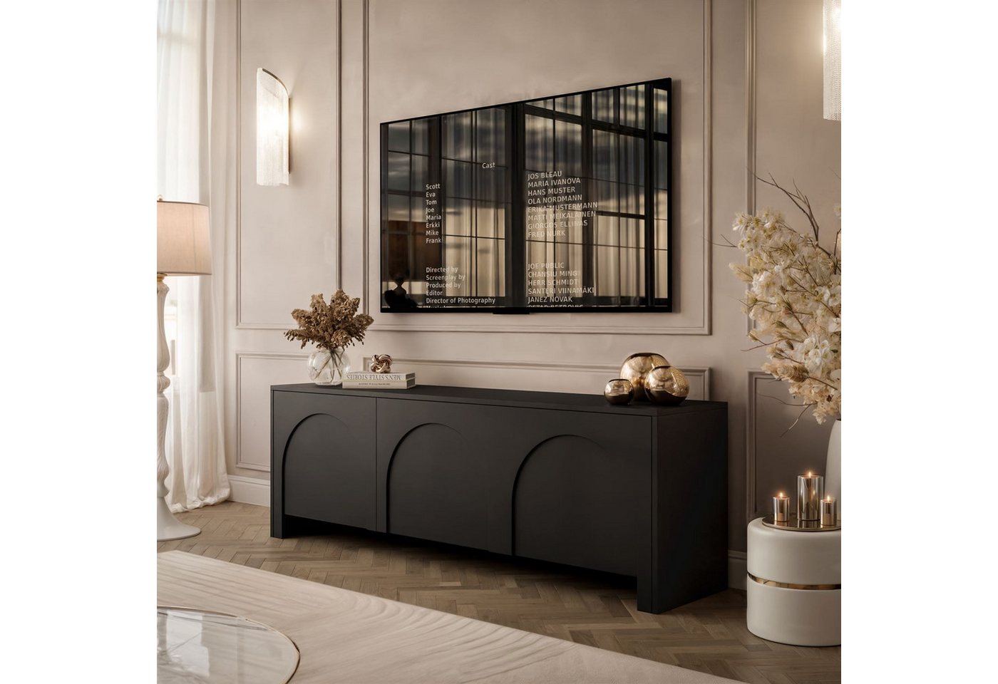 yourhouse24 Lowboard TV, RTV-Schrank mit 3 Türen ADRIANA yourhouse24 Lowboard TV, RTV-Schrank mit 3 Türen ADRIANA von yourhouse24