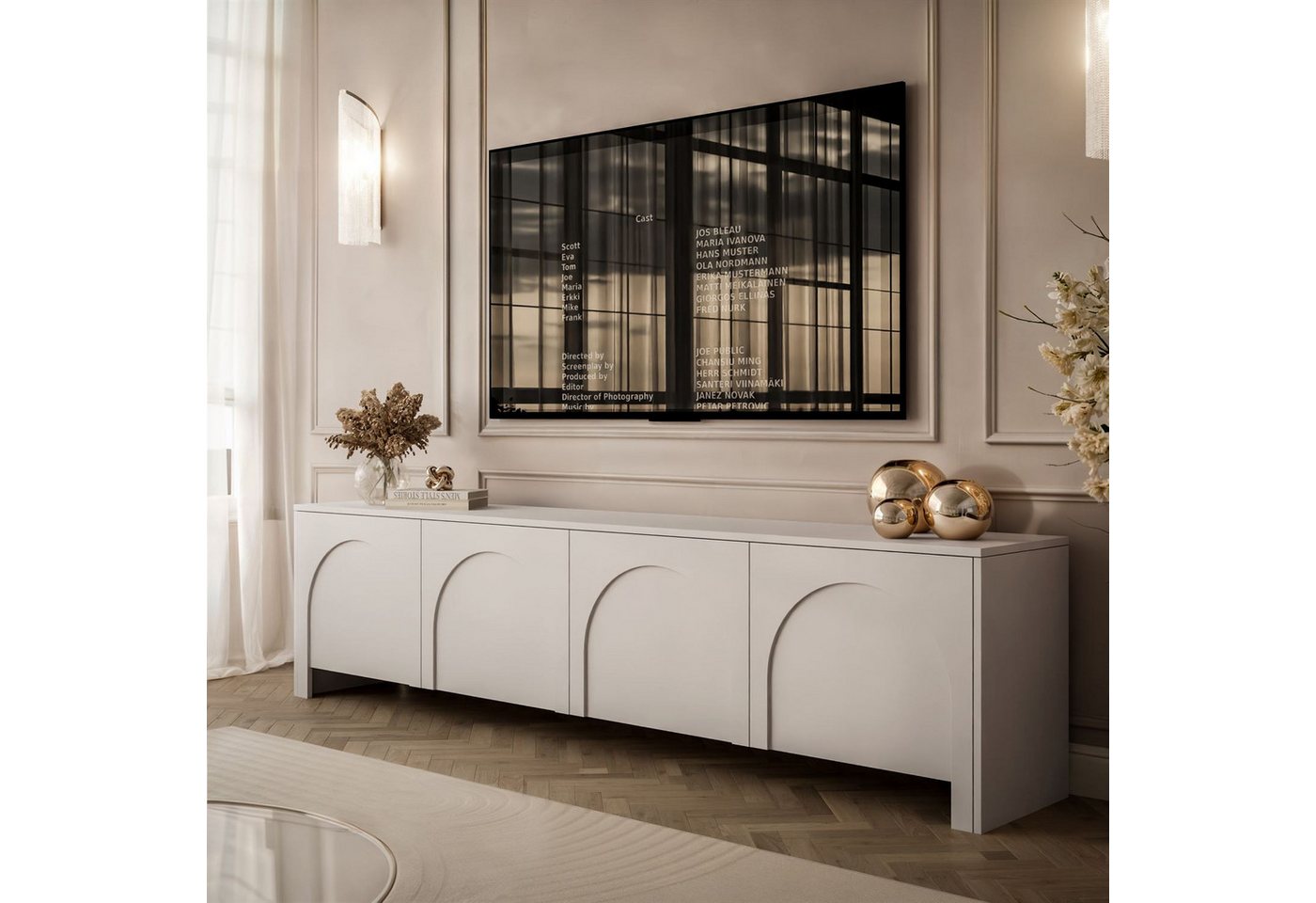 yourhouse24 Lowboard TV, RTV-Schrank mit 4 Türen ADRIANA yourhouse24 Lowboard TV, RTV-Schrank mit 4 Türen ADRIANA von yourhouse24