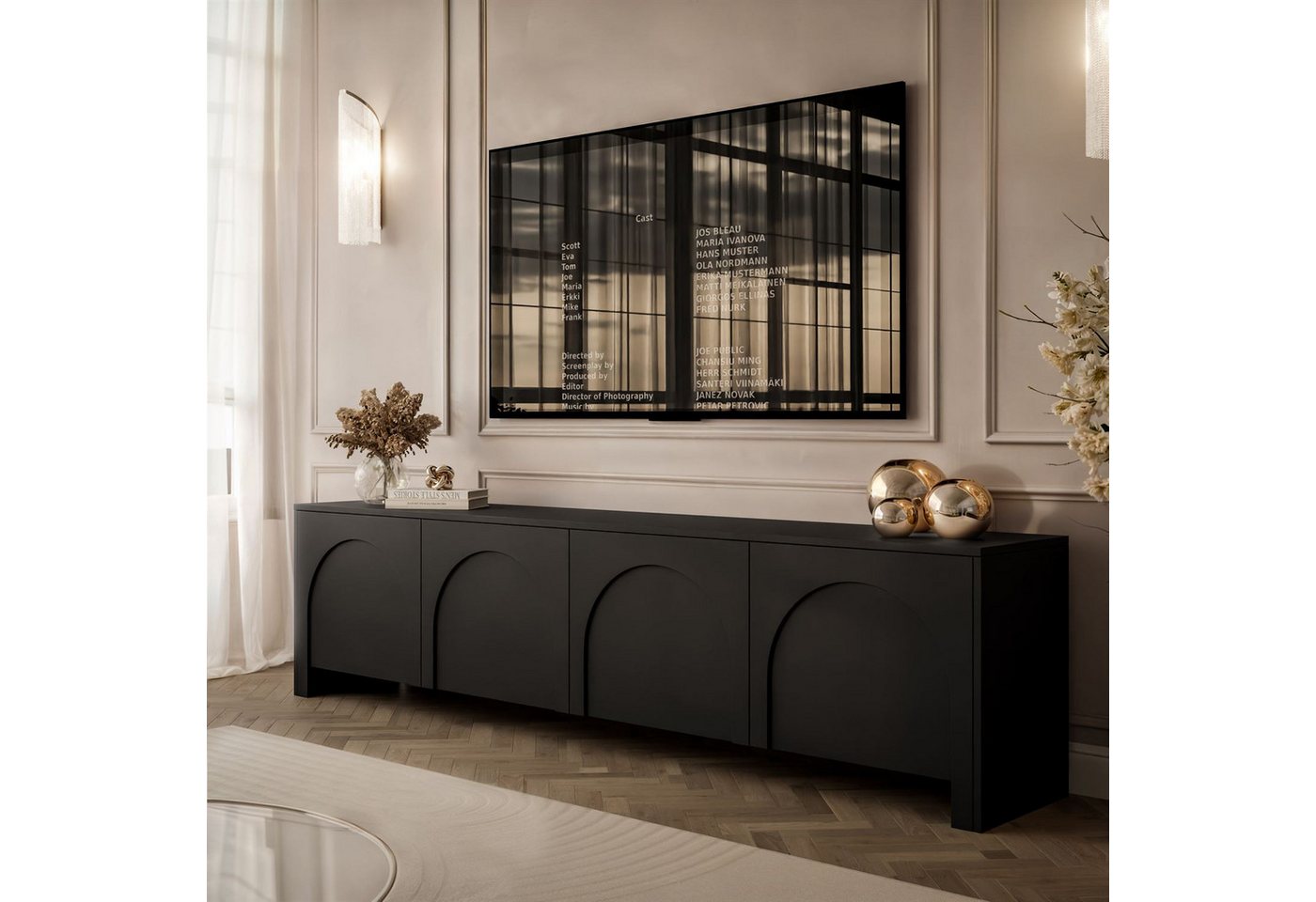 yourhouse24 Lowboard TV, RTV-Schrank mit 4 Türen ADRIANA yourhouse24 Lowboard TV, RTV-Schrank mit 4 Türen ADRIANA von yourhouse24