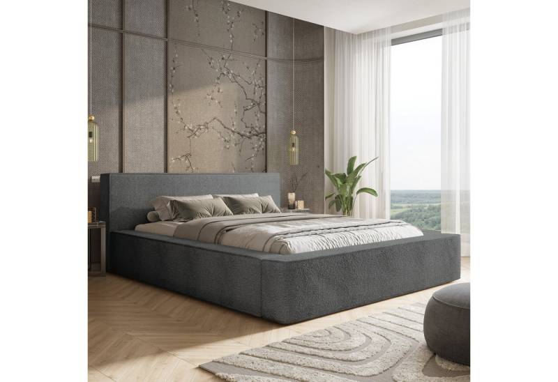 yourhouse24 Polsterbett Alma Bouclé (Bettgestell mit Lattenrost), Bouclé-Stoffbezug, Gepolstertes Kopfteil, Wolkenbett yourhouse24 Polsterbett Alma Bouclé (Bettgestell mit Lattenrost), Bouclé-Stoffbezug, Gepolstertes Kopfteil, Wolkenbett von yourhouse24