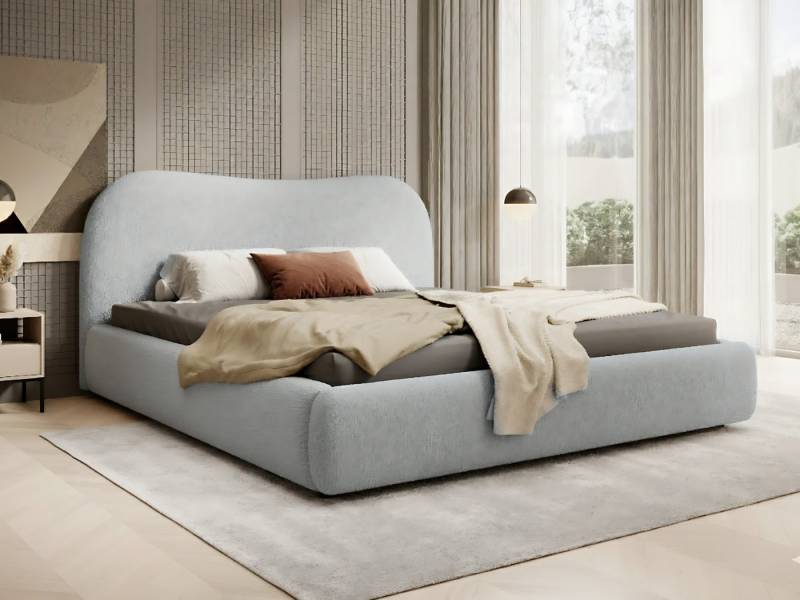 yourhouse24 Polsterbett Bett POLENE Boucle mit Stauraum (2 Bettseiten), Hausbett, inkl. Bettkasten von yourhouse24