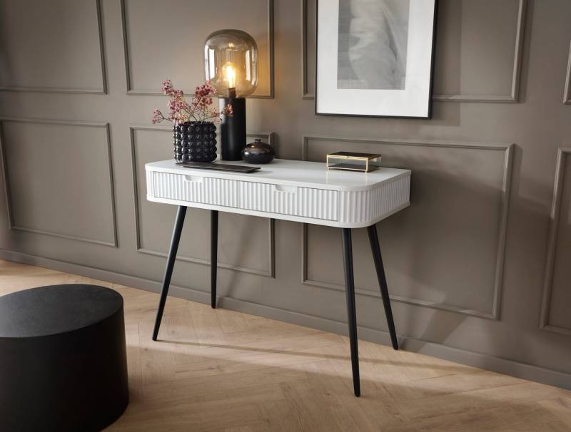 yourhouse24 Schminktisch Zova T-103 mit Schubladen, geriffelt, abgerundet von yourhouse24