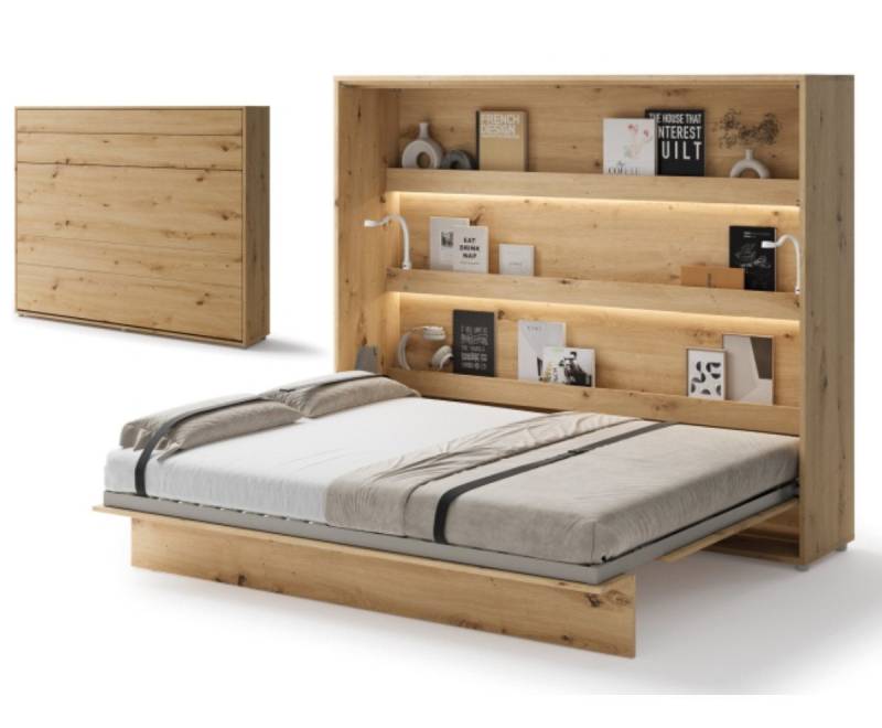 yourhouse24 Schrankbett Bed Concept BC-14 160x200 Wandklappbett Horizontal Lenart Gästebett von yourhouse24