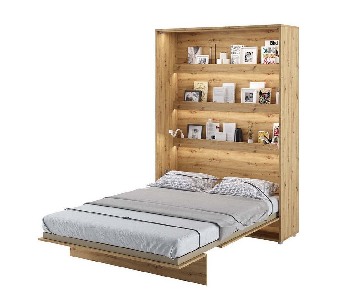 yourhouse24 Schrankbett Bed Concept Vertikal Gästebett Eiche Artisan 90/120/140/160/180cm von yourhouse24