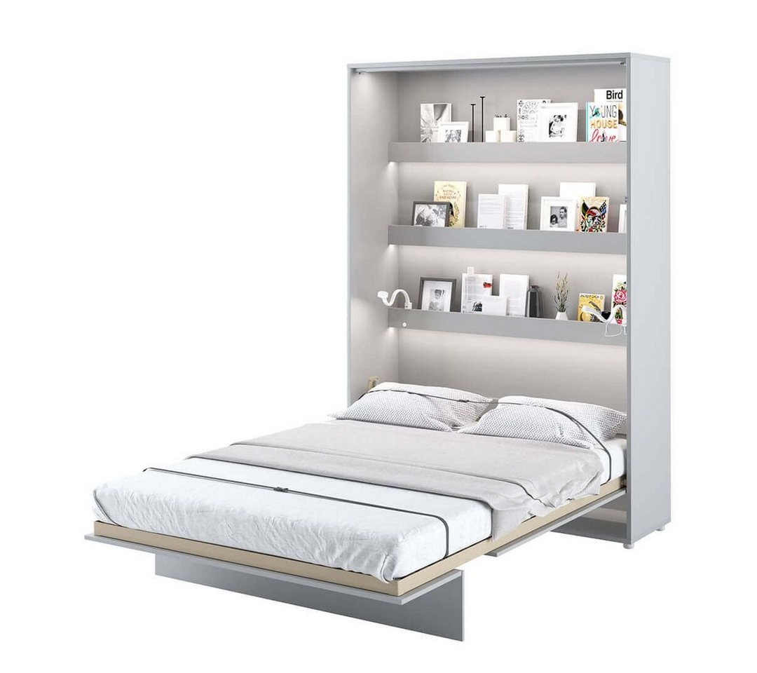 yourhouse24 Schrankbett Bed Concept Wandklappbett Vertikal Gästebett Grau 90/120/140/160/180cm von yourhouse24