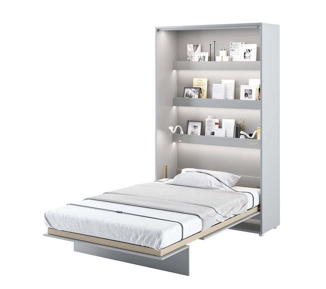 yourhouse24 Schrankbett Bed Concept Wandklappbett Vertikal Gästebett Grau 90/120/140/160/180cm von yourhouse24