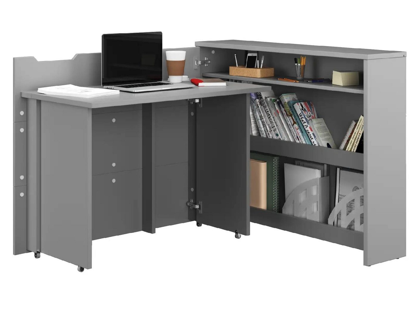 yourhouse24 Schreibtisch Multifunktions-Klappschreibtisch WORK CONCEPT (2-in-1-Kommode-Schreibtisch) von yourhouse24