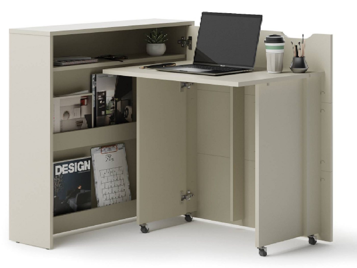 yourhouse24 Schreibtisch WORK CONCEPT SLIM ausklappbarer Klappschreibtisch (1 Tisch), Breite 90 cm von yourhouse24