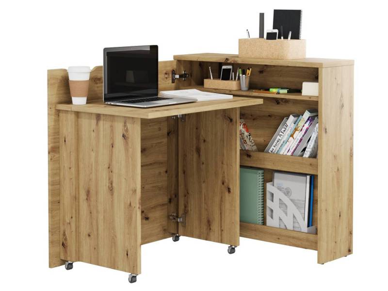 yourhouse24 Schreibtisch WORK CONCEPT SLIM ausklappbarer Klappschreibtisch (1 Tisch), Breite 90 cm von yourhouse24