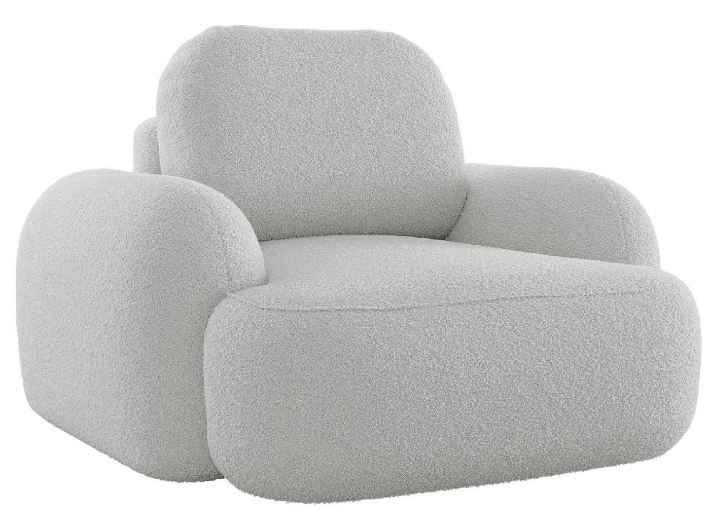 yourhouse24 Sessel Molly Boucle (Einzelsessel), Frei im Raum stellbar von yourhouse24