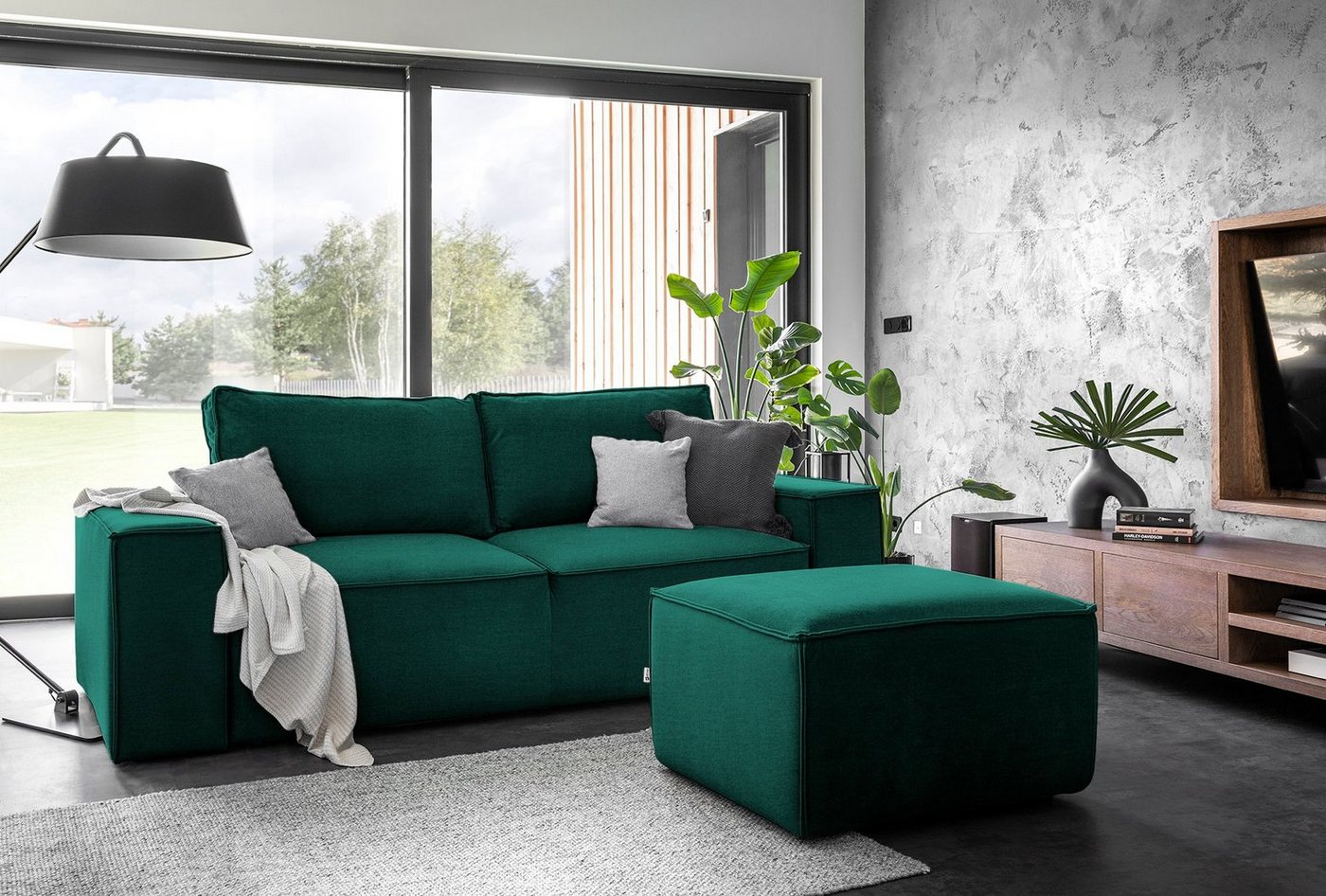 yourhouse24 Sofa Silla Schlafcouch Wohnzimmer Schlaffunktion Bettkasten Couch von yourhouse24