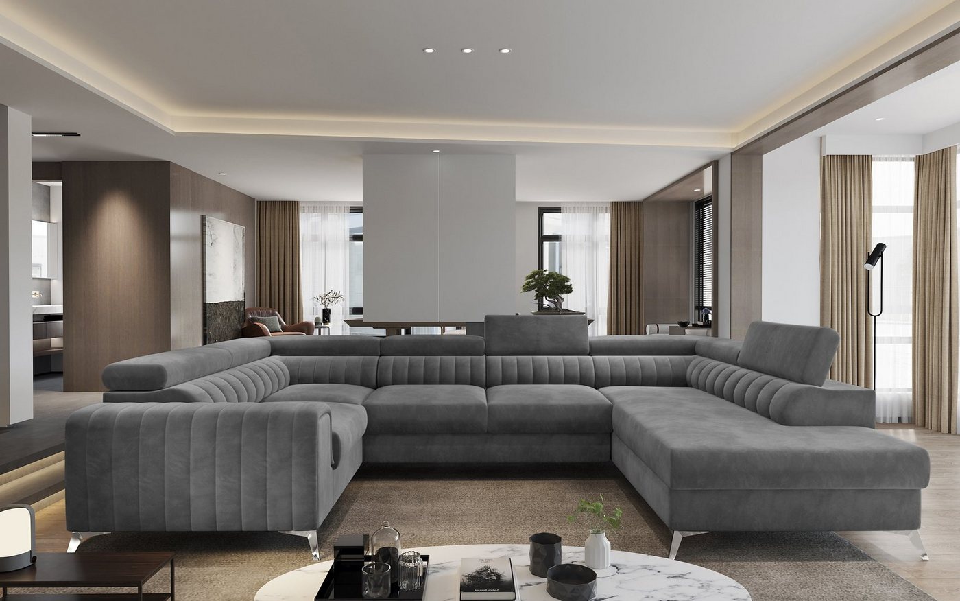 yourhouse24 Wohnlandschaft Louis mit Bettkasten und Schlaffunktion yourhouse24 Wohnlandschaft Louis mit Bettkasten und Schlaffunktion von yourhouse24