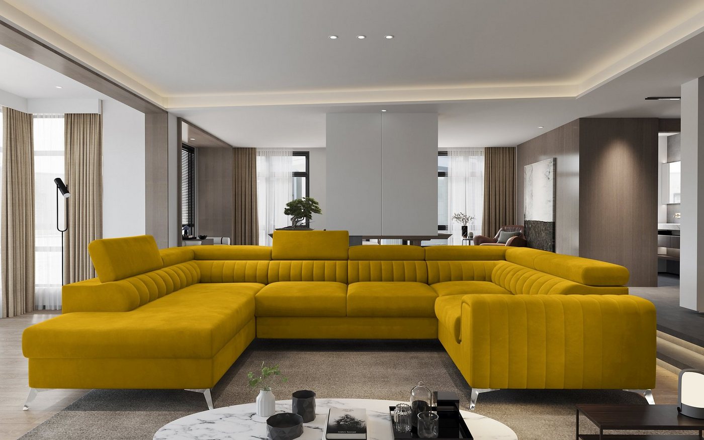 yourhouse24 Wohnlandschaft Louis mit Bettkasten und Schlaffunktion yourhouse24 Wohnlandschaft Louis mit Bettkasten und Schlaffunktion von yourhouse24