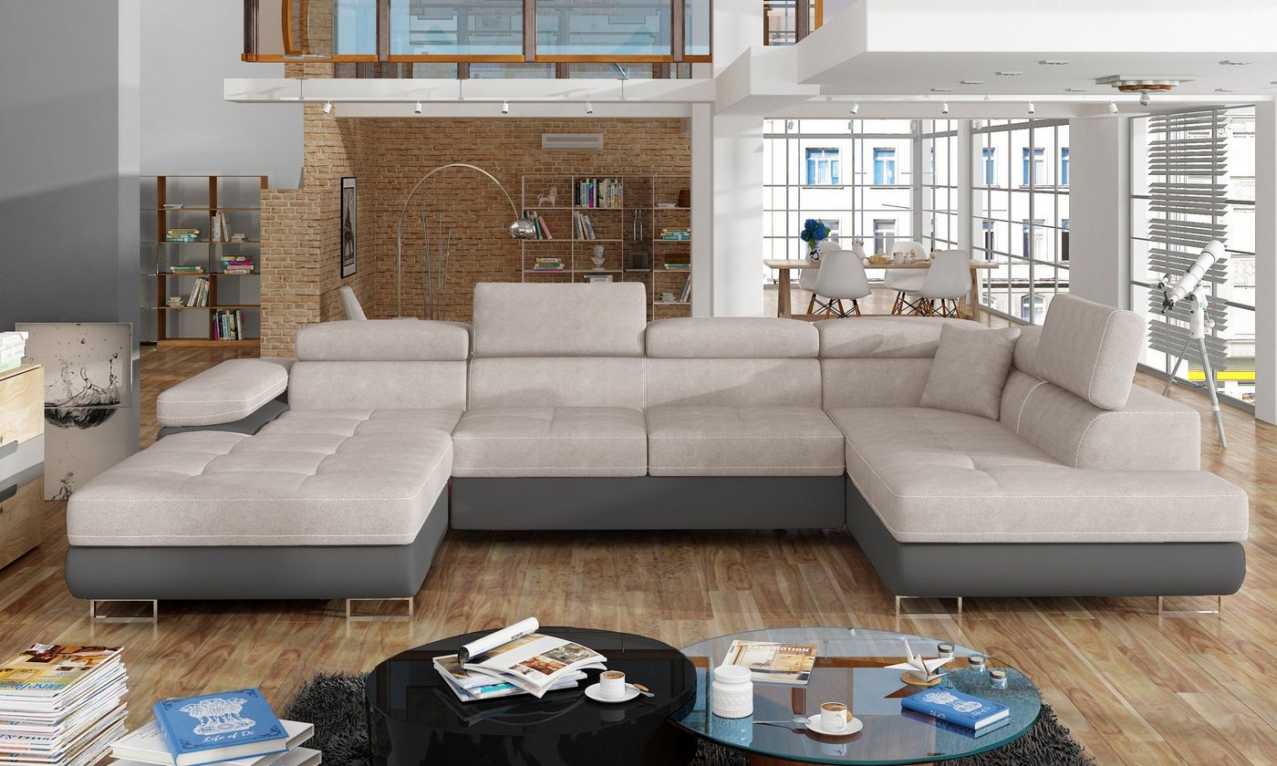 yourhouse24 Wohnlandschaft Rodrigo mit Schlaffunktion, Bettkasten und Relaxfunktion yourhouse24 Wohnlandschaft Rodrigo mit Schlaffunktion, Bettkasten und Relaxfunktion von yourhouse24