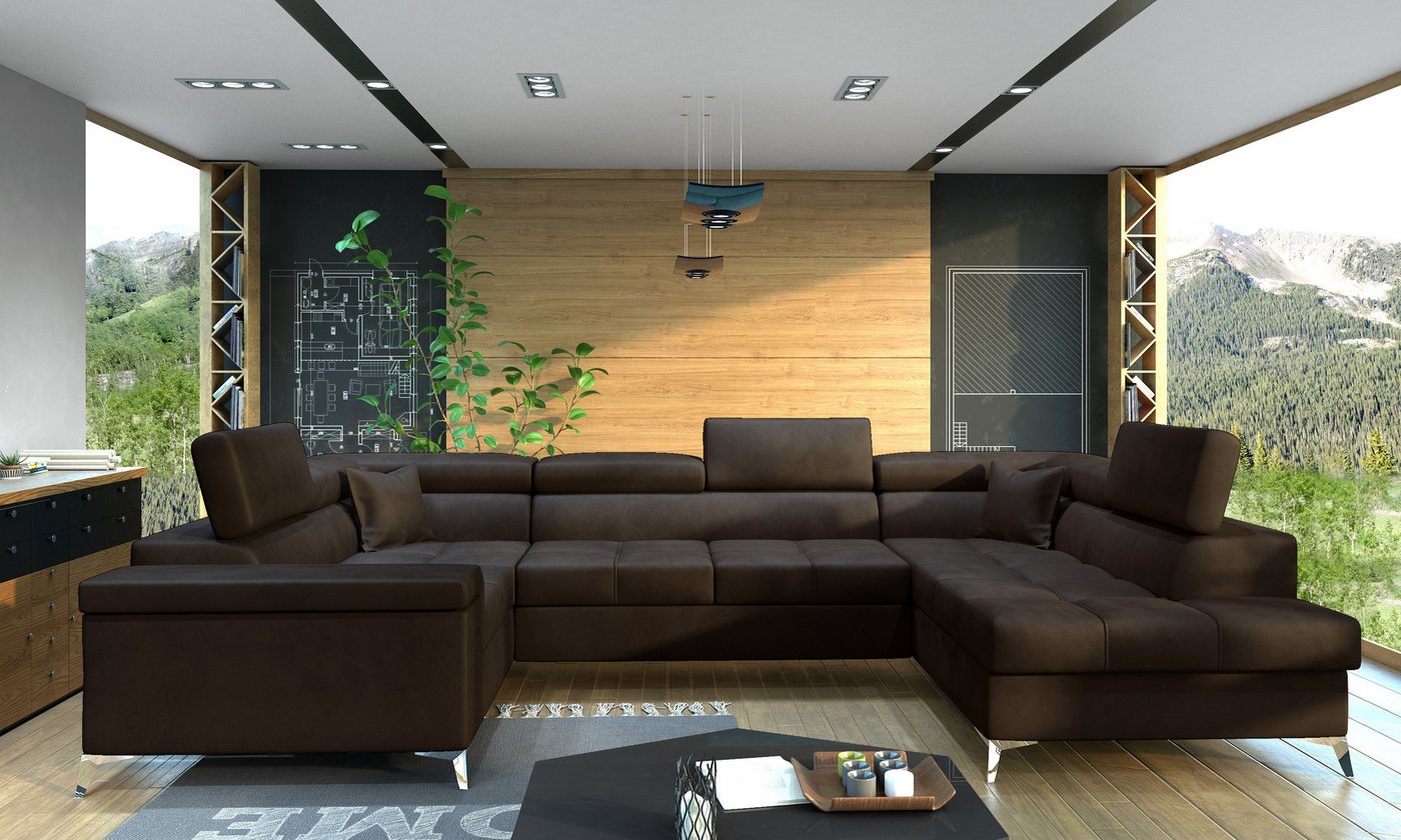 yourhouse24 Wohnlandschaft Thiago mit Bettkasten und Schlaffunktion von yourhouse24