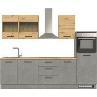 Yourkitchen Küchenblock 280 CAPRI, Holznachbildung von yourkitchen