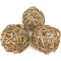 Rattan Ball Kleine Gold Handwerk Handgemachte Hochzeit Dekorative Kugeln 3 Stück Rattan Ball Kleine Gold Handwerk Handgemachte Hochzeit Dekorative Kugeln 3 Stück von yoursupply