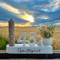 Geburtstagsgeschenk/Geburtstagskerze Geburtstagslicht Geburtstagsdeko von yourthreemindsDE