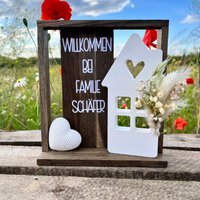 Personalisiertes Schild Zum Aufstellen/Hochzeitsgeschenk/ Geschenk Einzug von yourthreemindsDE