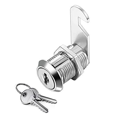 YOUTU® Briefkastenschloss Zylinderschloss, Zylinder Cam Lock, Möbelschloss Schrankschloss Spindtürschloss Schubladeschloss mit 2 Schlüsseln, Größenauswahl 16mm 20mm 25mm 30mm (30mm) von youtu