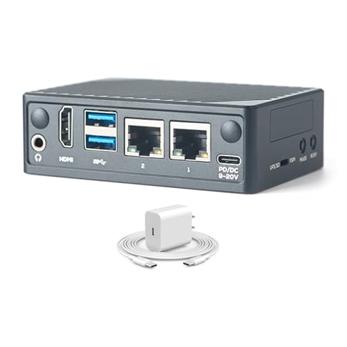 FriendlyElec NanoPi M5 Single Board Computer – Rockchip RK3576 SBC mit HDMI, Dual GbE, M.2 NVMe und SDIO WiFi-Buchsen, UFS 2.0-Speicherunterstützung (16GB RAM,Mit Netzteil) von youyeetoo