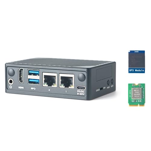 FriendlyElec NanoPi M5 Single Board Computer – Rockchip RK3576 SBC mit HDMI, Dual GbE, M.2 NVMe und SDIO WiFi-Buchsen, UFS 2.0-Speicherunterstützung (4GB RAM,Mit 64GB UFS und WiFi) von youyeetoo