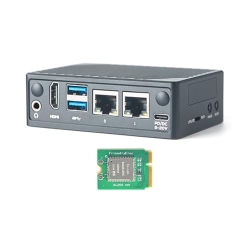 FriendlyElec NanoPi M5 Single Board Computer – Rockchip RK3576 SBC mit HDMI, Dual GbE, M.2 NVMe und SDIO WiFi-Buchsen, UFS 2.0-Speicherunterstützung (4GB RAM,Mit WiFi Module) von youyeetoo