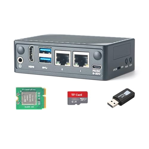 FriendlyElec NanoPi M5 Single Board Computer – Rockchip RK3576 SBC mit HDMI, Dual GbE, M.2 NVMe und SDIO WiFi-Buchsen, UFS 2.0-Speicherunterstützung (4GB RAM,Mit WiFi und TF-Karte) von youyeetoo