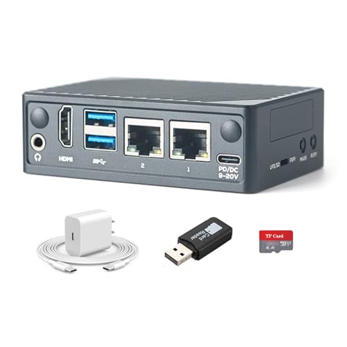 FriendlyElec NanoPi M5 Single Board Computer – Rockchip RK3576 SBC mit HDMI, Dual GbE, M.2 NVMe und SDIO WiFi-Buchsen, UFS 2.0-Speicherunterstützung (8GB RAM,Mit TF-Karte und Netzteil) von youyeetoo