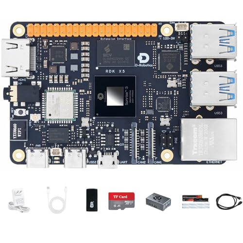 youyeetoo D-Robotics RDK X5 Entwicklungsboard, angetrieben durch Sunrise 5 Chip, Octa-Core Cortex A55 Prozessor, 10 Tops Computing Power (8GB RAM,Binokularkamera-Paket) von youyeetoo