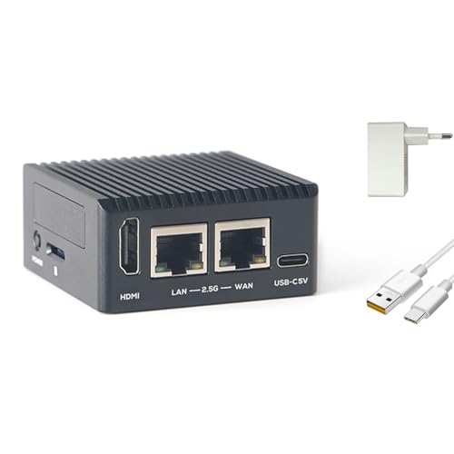 youyeetoo FriendlyElec NanoPi R76S Router Development Board | RK3576 8-Kern 2.2GHz | 2X 2.5G Ethernet | 6 Tops NPU | M.2 Slot & USB 3.2 | IoT/Linux/Android (2GB RAM - 0GB eMMC,Mit Netzteil) von youyeetoo